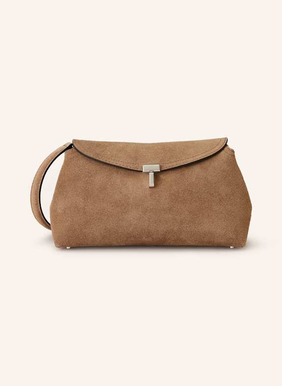 TOTEME Clutch T-LOCK HELLBRAUN