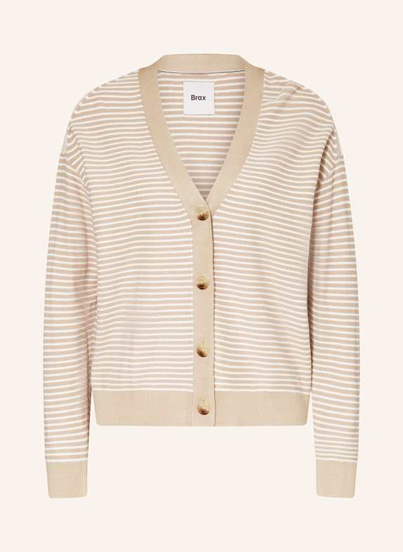 BRAX Strickjacke ANIQUE BEIGE/ CREME