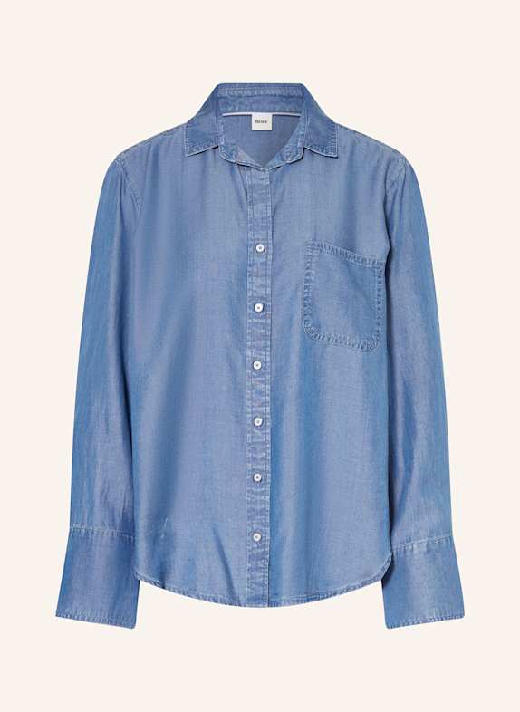BRAX Hemdbluse VIVIEN in Jeansoptik BLAU