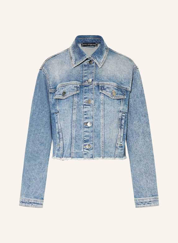 LUISA CERANO Denim jacket LIGHT BLUE