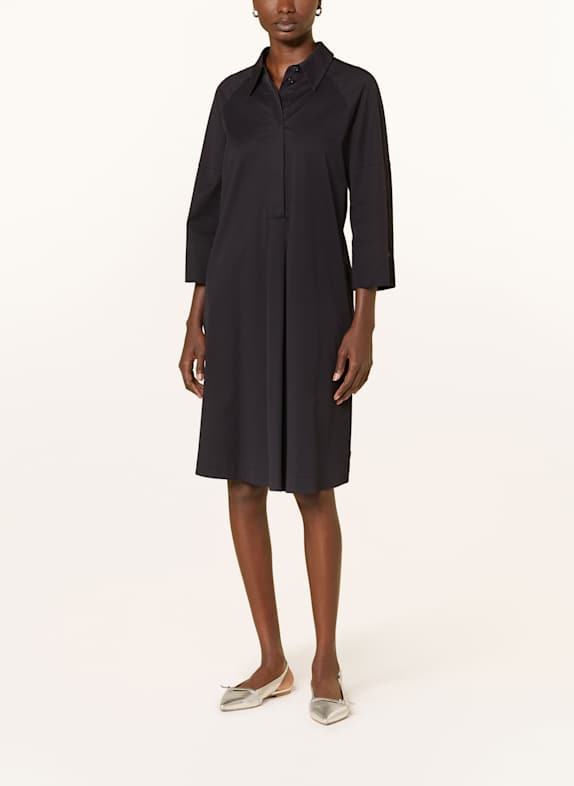 MARC CAIN Hemdblusenkleid mit 3/4-Arm 395 MIDNIGHT BLUE