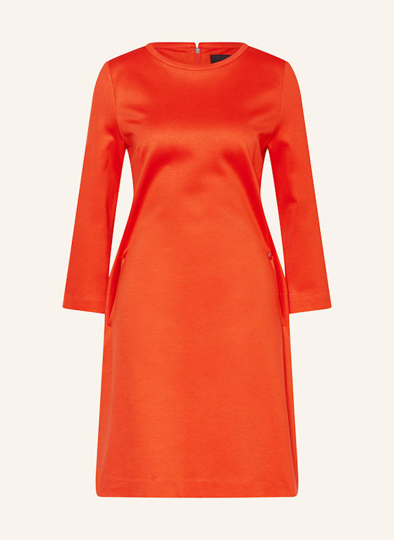 MARC CAIN Jersey dress with 3/4 sleeves RED
