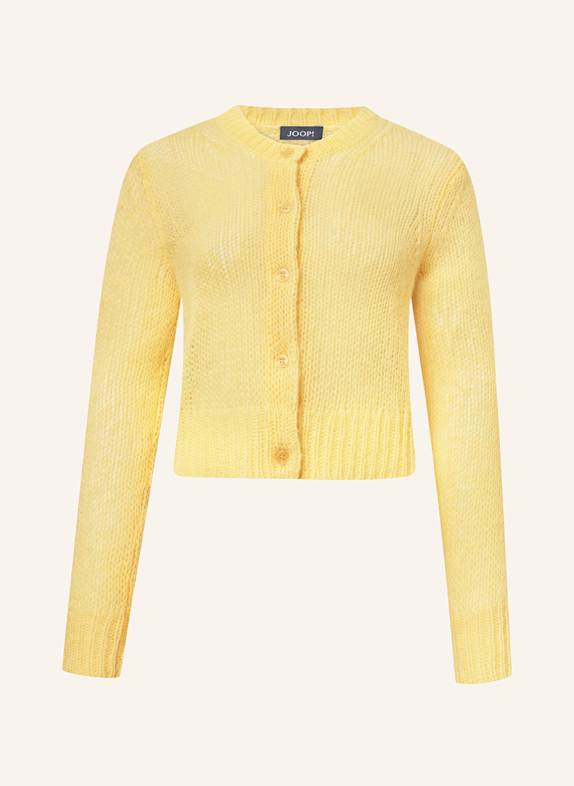 JOOP! Strickjacke KALA mit Alpaka HELLGELB