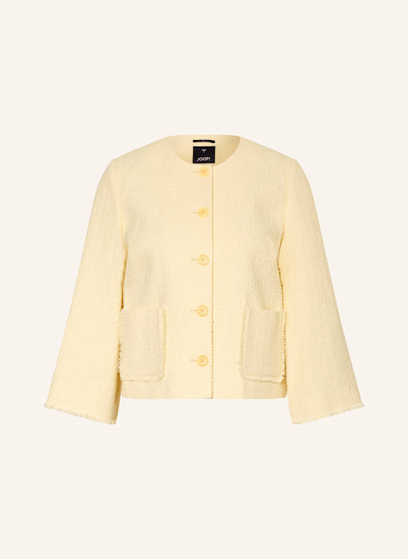 JOOP! Bouclé-Jacke JOVANNA HELLGELB