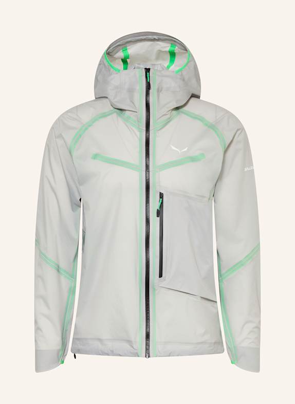 SALEWA Funktionsjacke HELLGRAU/ GRÜN