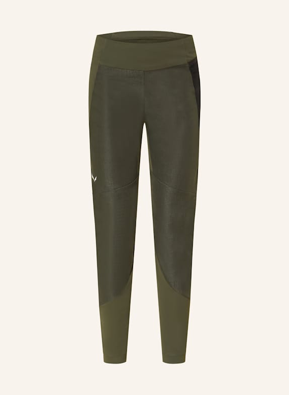 SALEWA Chinos for men DARK GREEN/ BLACK