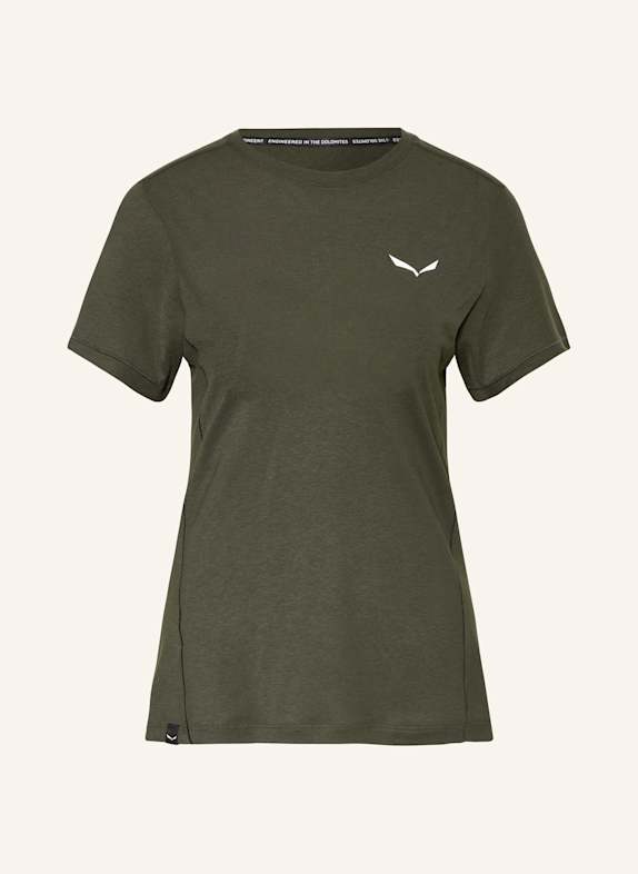 SALEWA T-shirt PUEZ DRY'TON DARK GREEN