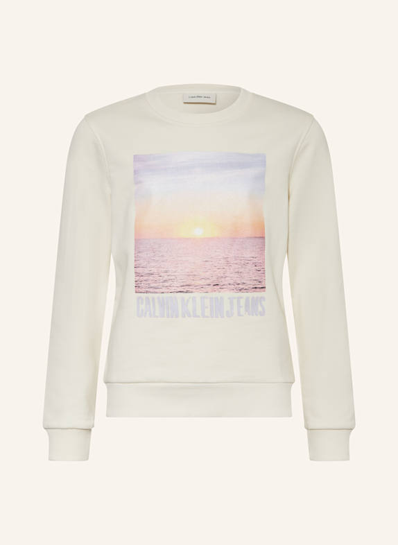 Calvin Klein Bluza nierozpinana KREMOWY