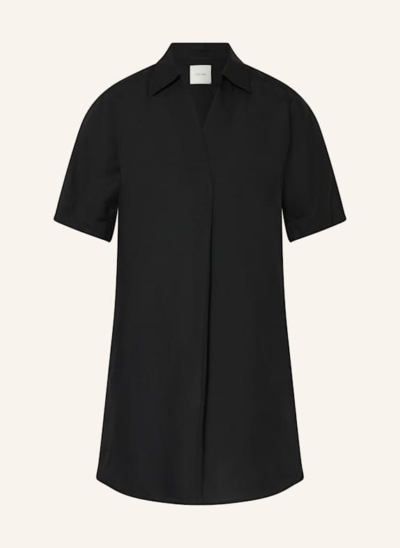 Calvin Klein Kleid mit Leinen SCHWARZ
