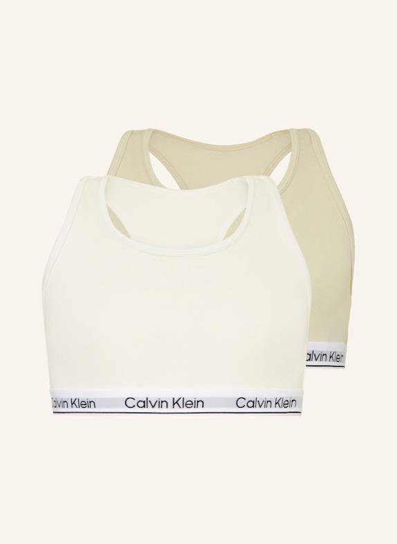 Calvin Klein 2er-Pack Bustiers CREME/ WEISS