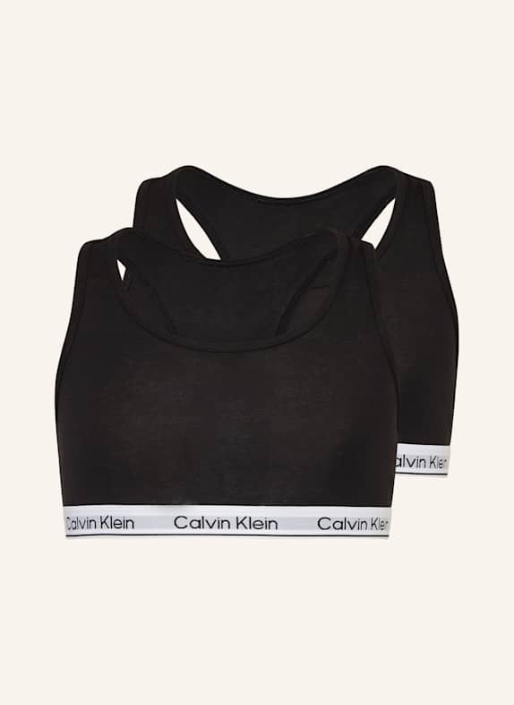 Calvin Klein 2er-Pack Bustiers SCHWARZ