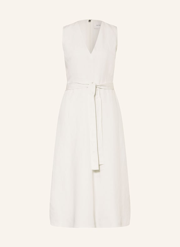 Calvin Klein Kleid mit Leinen ECRU