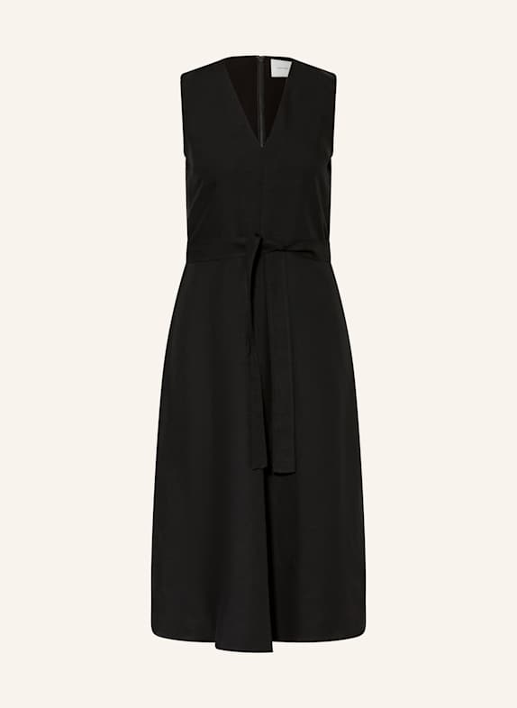 Calvin Klein Kleid mit Leinen SCHWARZ