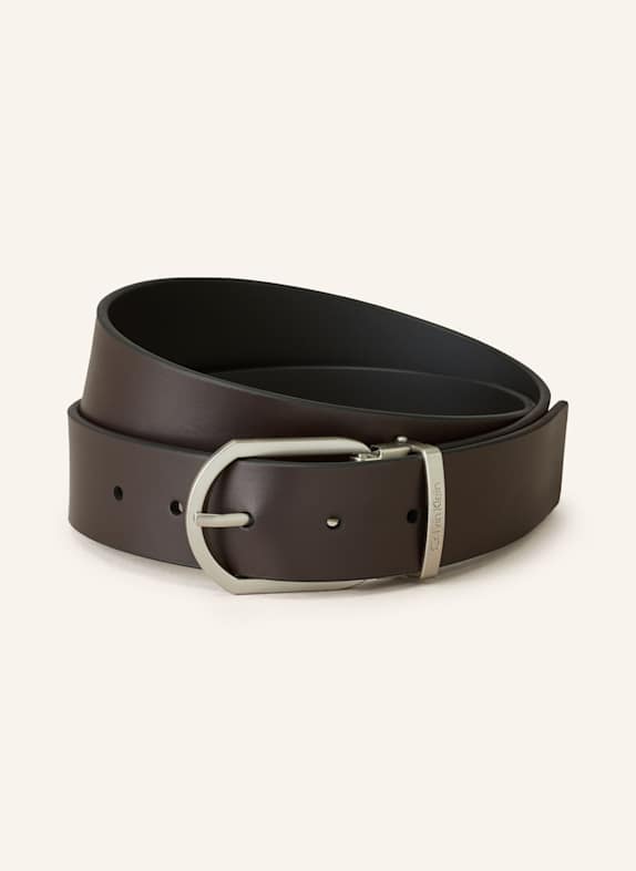 Calvin Klein Ledergürtel DUNKELBRAUN