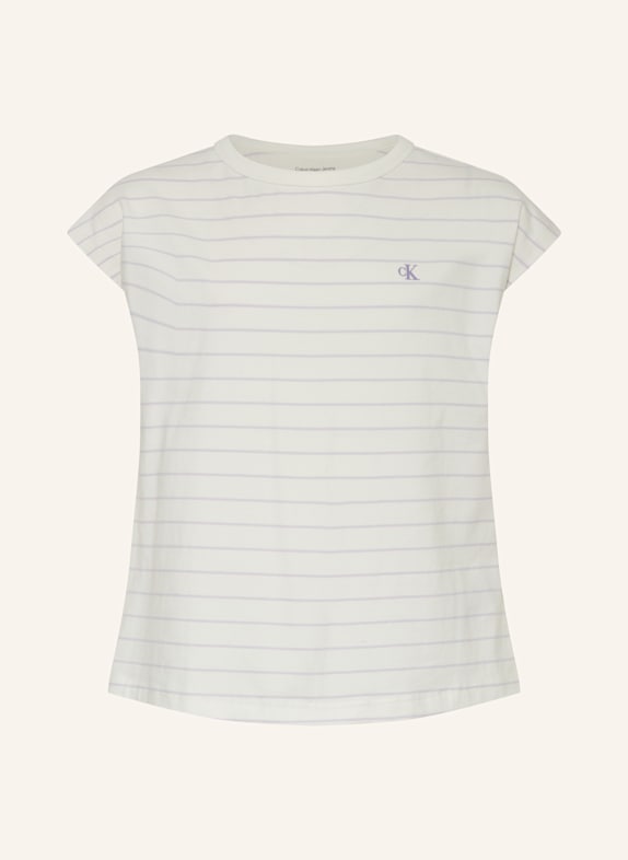 Calvin Klein T-Shirt WEISS/ HELLLILA