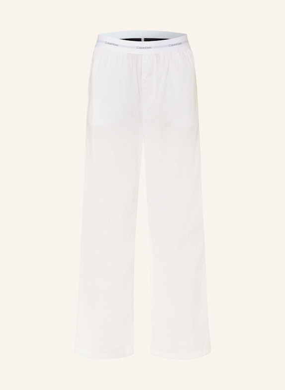Calvin Klein Schlafhose COTTON POPLIN WEISS