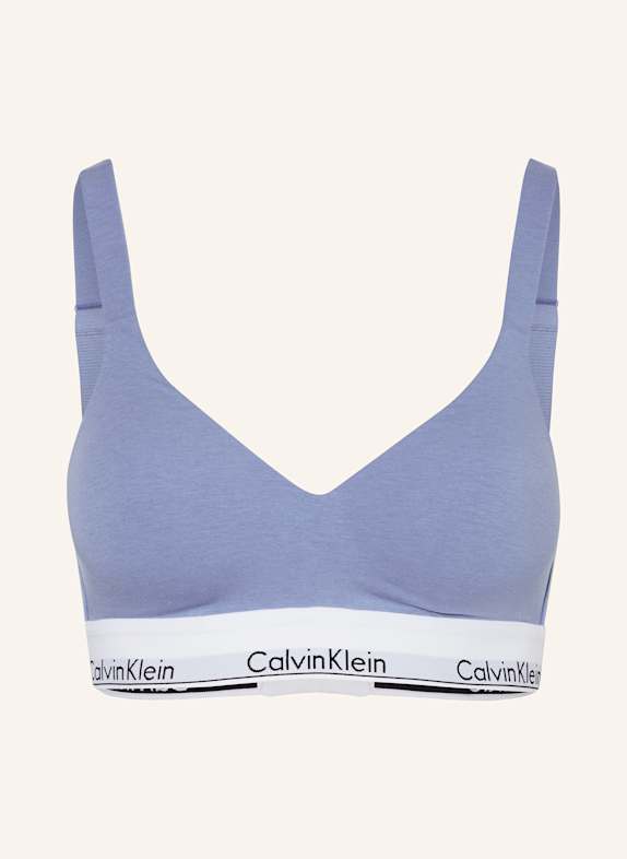 Calvin Klein Push-up-BH ICON COTTON MODAL BLAU/ WEISS
