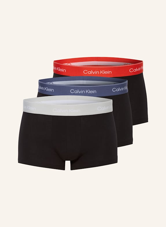Calvin Klein 3-pack boxer shorts ICON COTTON STRETCH Low Rise BLACK