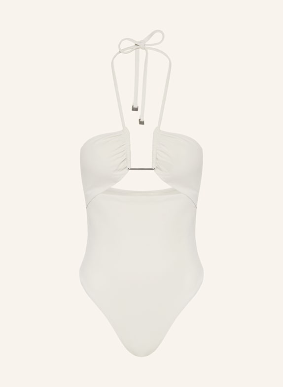Calvin Klein Halter neck swimsuit CREAM