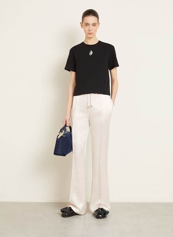 JW ANDERSON Marlene broek van satijn WIT