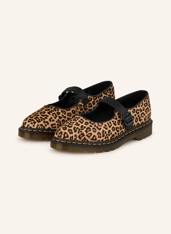 Dr. Martens Mary Jane ballet flats ELPHIE BLACK/ LIGHT BROWN