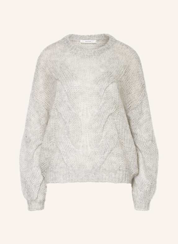 GESTUZ Pullover ZENIAGZ mit Mohair HELLGRAU
