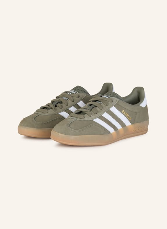 adidas Originals Sneaker GAZELLE INDOOR OLIV/ WEISS