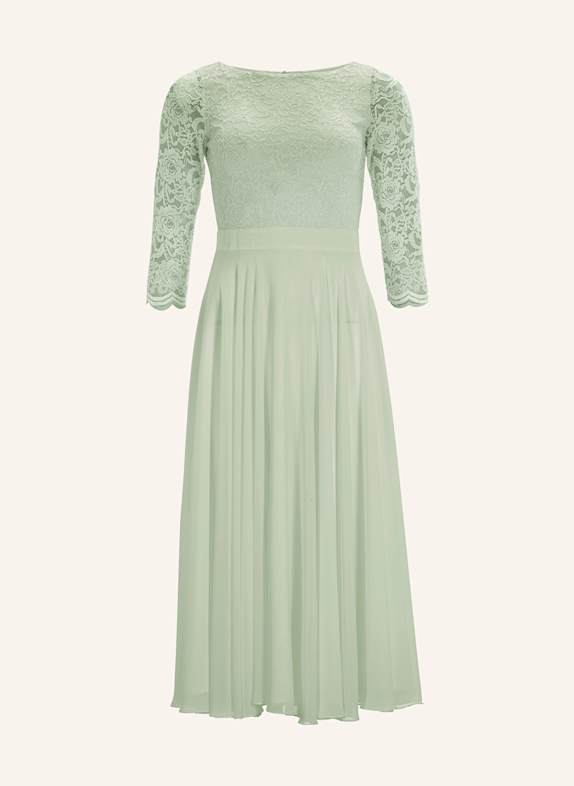 SWING Cocktailkleid mit Spitzenbesatz  HELLGRÜN