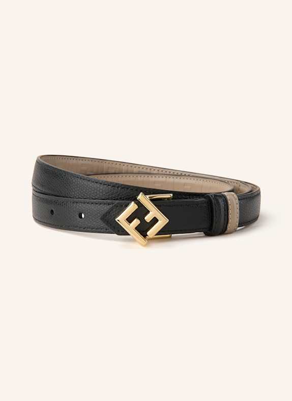 FENDI Ledergürtel zum Wenden SCHWARZ