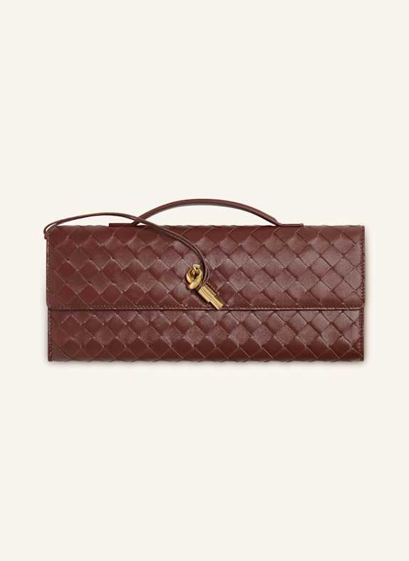 BOTTEGA VENETA Clutch ANDIAMO SAPELE / MUSE BRASS