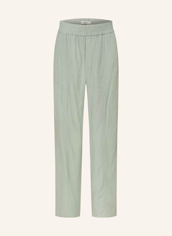 InWear SANNIELIW trousers with linen MINT