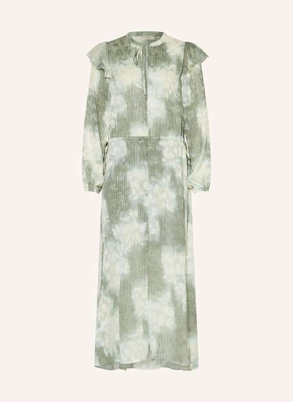 InWear CIELLEIW dress with frills LIGHT GREEN/ MINT/ CREAM