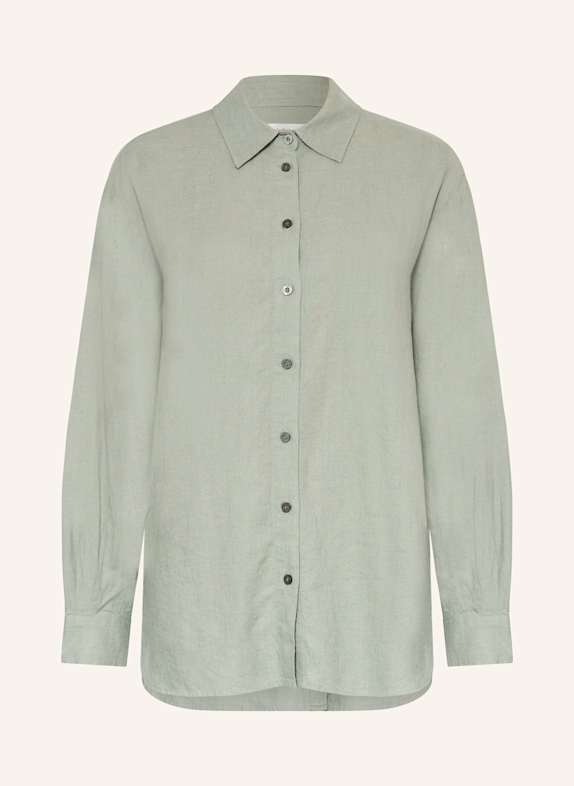 InWear SANNIELIW shirt blouse with linen GREEN
