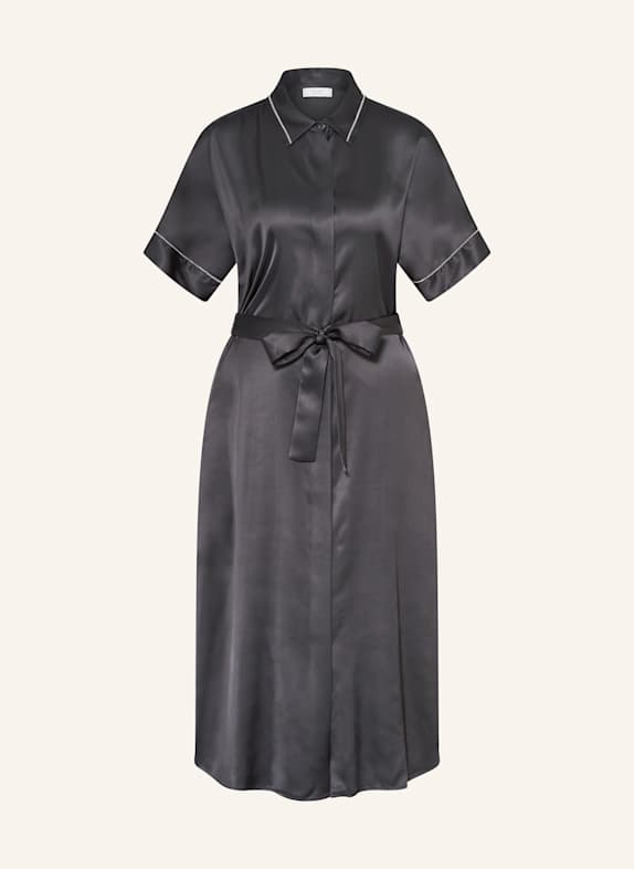 PESERICO Satin dress DARK BLUE