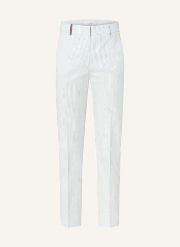 PESERICO Trousers LIGHT BLUE/ WHITE