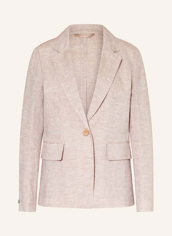 PESERICO Linen blazer LIGHT BROWN