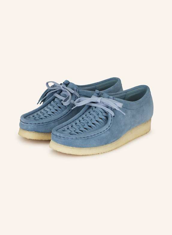 Clarks ORIGINALS Lace-up shoes WALLABEE WEAVE BLUE GRAY