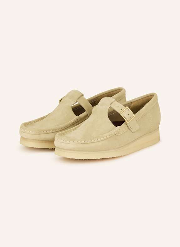 Clarks ORIGINALS WALLABEE T BAR moccasins LIGHT GREEN