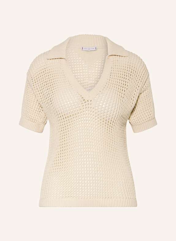 TOMMY HILFIGER Häkelshirt CREME