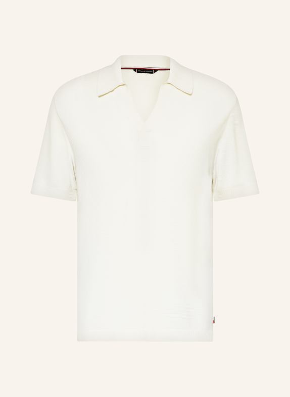 TOMMY HILFIGER Strick-Poloshirt Regular Fit CREME
