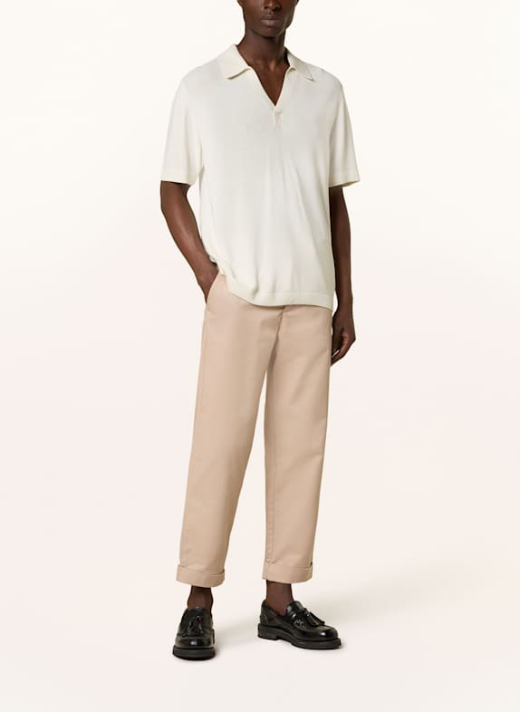 TOMMY HILFIGER Gebreid poloshirt Regular Fit CRÈME