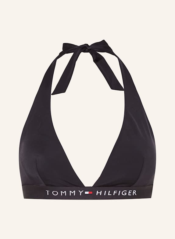 TOMMY HILFIGER Neckholder-Bikini-Top SCHWARZ