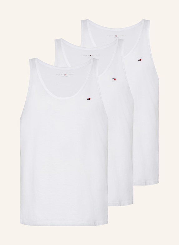 TOMMY HILFIGER 3er-Pack Unterhemden SIGNATURE SOLIDS ESSENTIALS WEISS
