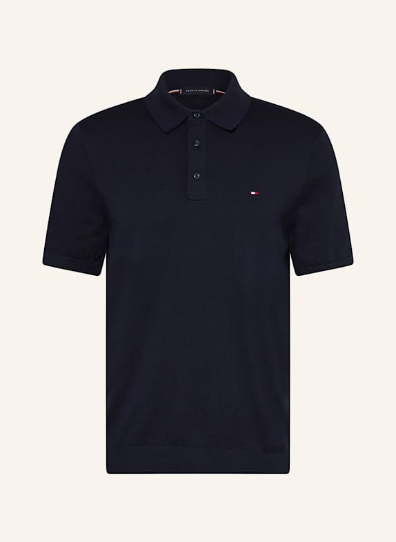 TOMMY HILFIGER Koszulka polo z dzianiny GRANATOWY