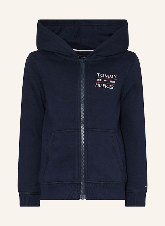 TOMMY HILFIGER Sweatjacke DUNKELBLAU