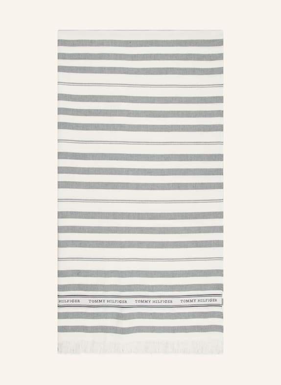 TOMMY HILFIGER Tuch DUNKELBLAU/ WEISS