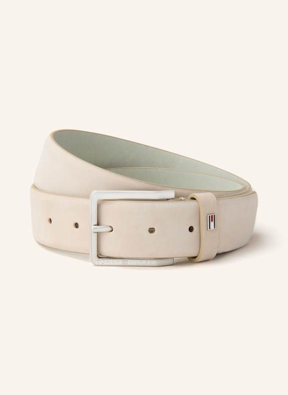 TOMMY HILFIGER Ledergürtel OLIVER CREME