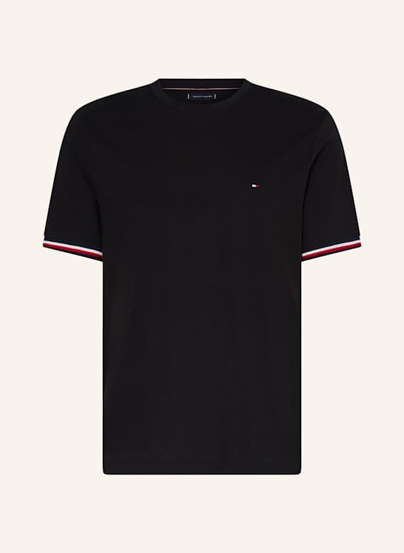 TOMMY HILFIGER T-Shirt aus Piqué SCHWARZ