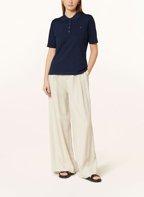 TOMMY HILFIGER Piqué poloshirt DONKERBLAUW