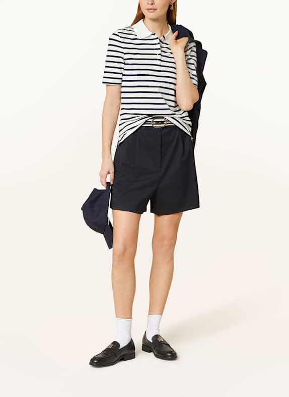 TOMMY HILFIGER Piqué poloshirt WIT / DONKERBLAUW